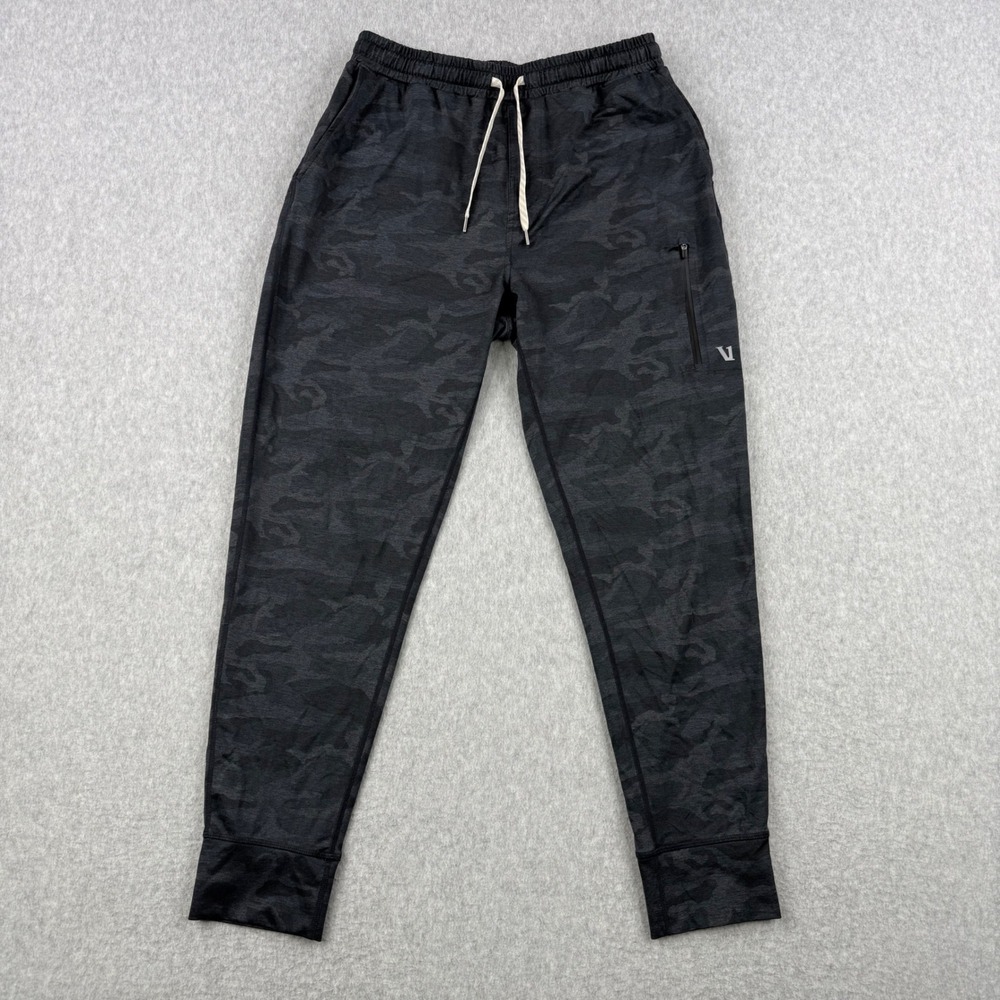 Vuori Joggers Mens Medium Black Camo V416 Sunday Performance Knit Activewear
